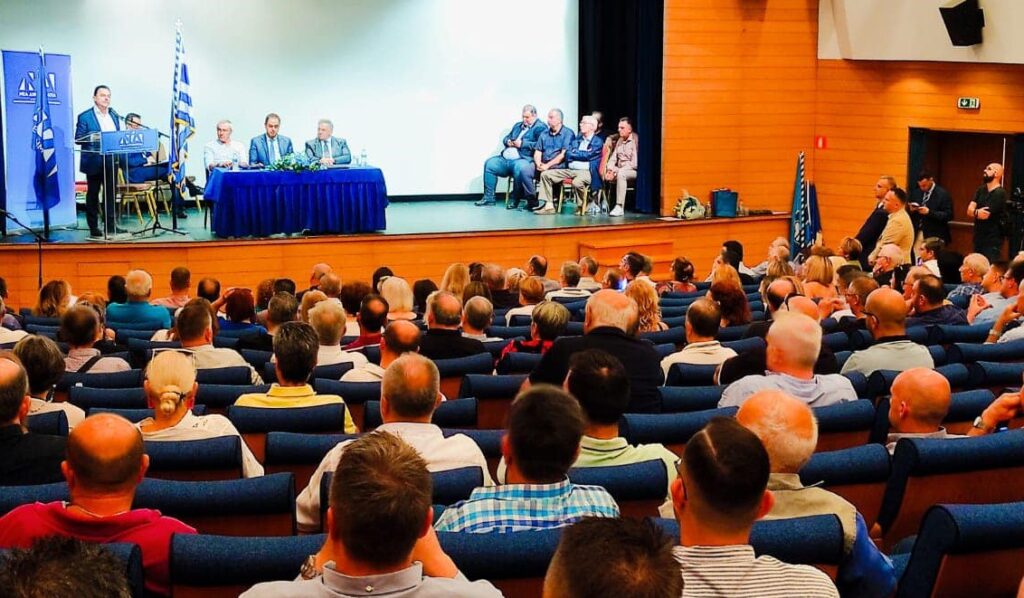 ΕΚΔΗΛΩΣΗ ΤΗΣ ΔΕΕΠ ΚΙΛΚΙΣ ΤΗΣ ΝΕΑΣ ΔΗΜΟΚΡΑΤΙΑΣ ΓΙΑ ΤΑ 50 ΧΡΟΝΙΑ ΤΟΥ ΚΟΜΜΑΤΟΣ ΚΑΙ ΒΡΑΒΕΥΣΗ Σ.ΚΟΝΤΑΔΑΚΗ